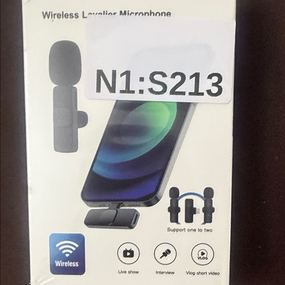 Wireless Lavalier Microphone Clip-On - Black